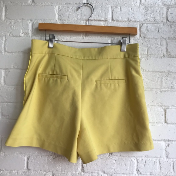 Zara Yellow High Waisted Shorts Sz Small - Picture 5 of 8